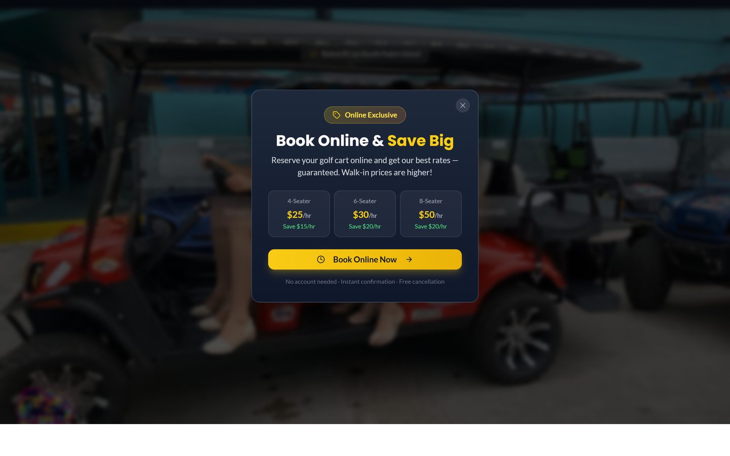 SPI Fun Rentals website