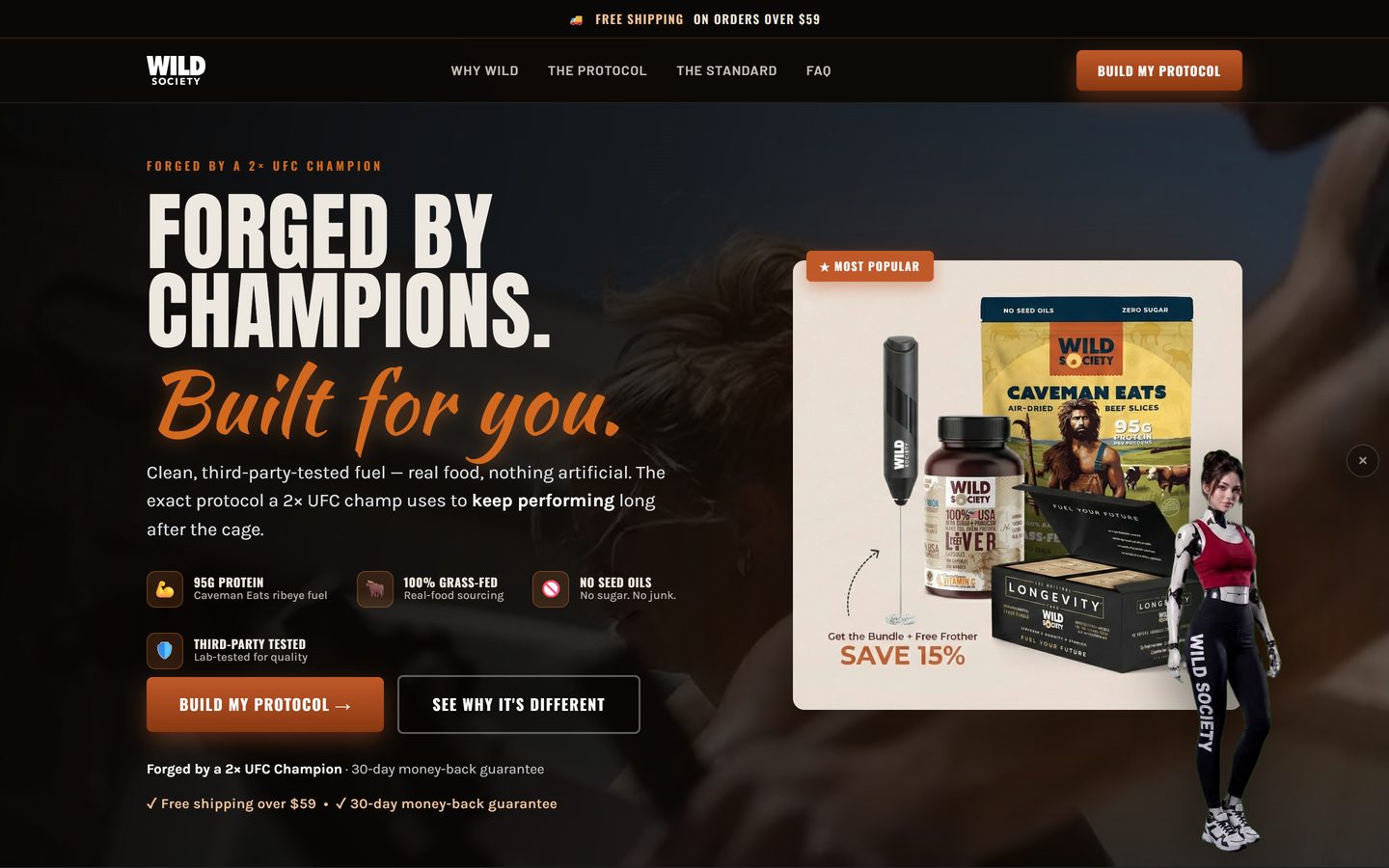 Wild Society Nutrition website